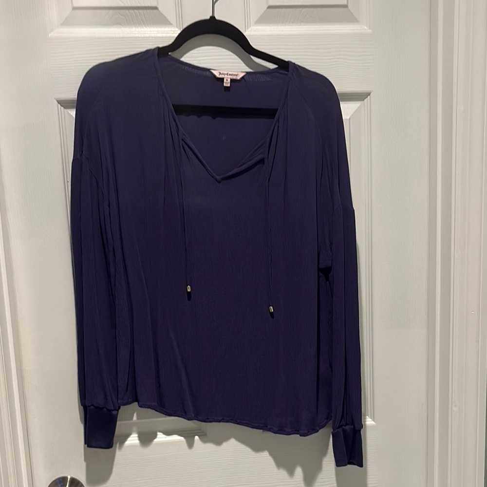 Juicy Couture Women's long sleeve Purple Top size M